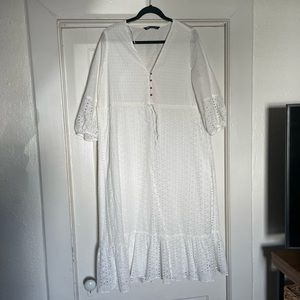 Zara white dress